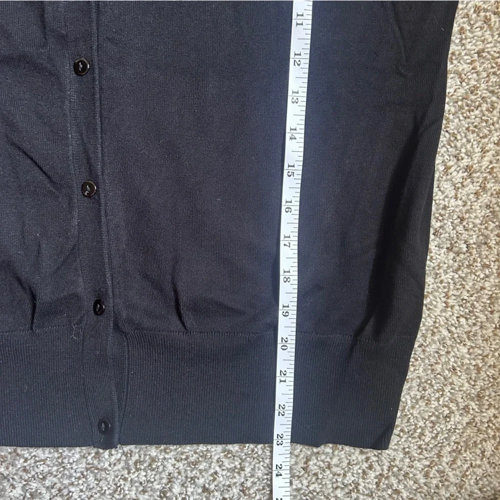Black Cardigan Casual Neutral Comfy XL